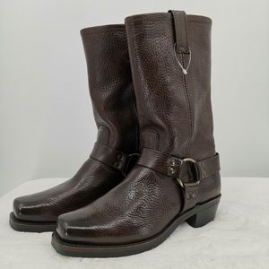New Frye Women's 9.5M Brown Leather Harness Boots